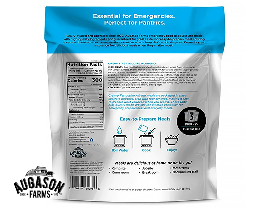 Augason Farms: Fettuccine Alfredo (5-Pack)